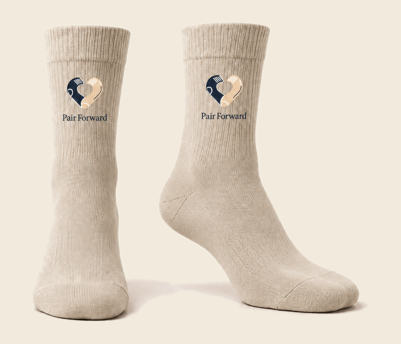 Classic Logo custom branded socks in the UK woven with a company logo